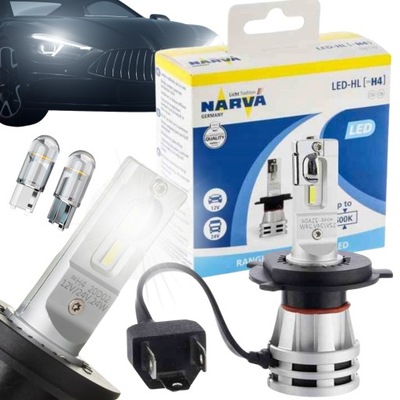 ЛАМПОЧКИ ЛАМПОЧКА СВЕТОДИОД LED H4 12V 24V NARVA RETROFIT БЕЛАЯ ОЧЕНЬ МОЩНАЯ 6500K фото