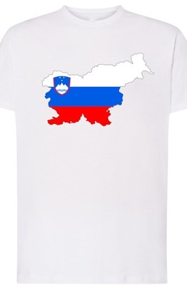 Słowenia Flaga Męski T-shirt Nadruk Modny Rozm.XS