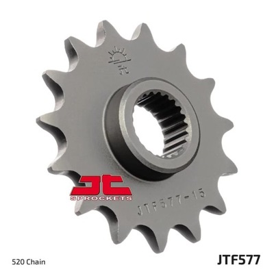 ENGRANAJE PARTE DELANTERA JT F577-15RB, 15Z, TAMAÑO 520 Z  