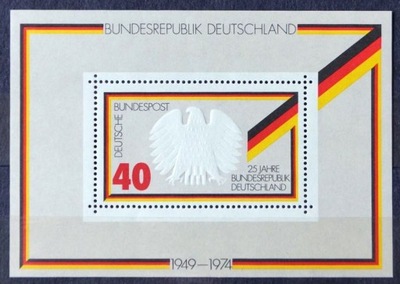 NIEMCY - 1974 - 25 LAT REPUBLIKI FEDERALNEJ - BLOK