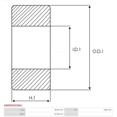 COJINETE AS-PL ABE9059(NSK)  