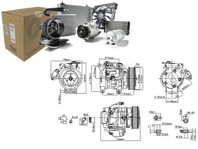 COMPRESOR DE ACONDICIONADOR TOYOTA HILUX VII 2.5D 3.0D 11.04-09.15 NISSENS  