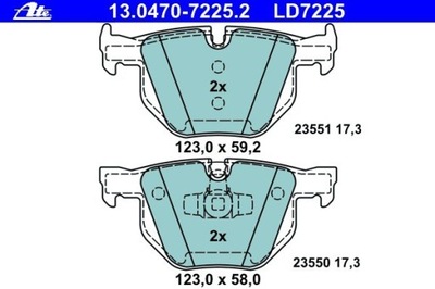 ZAPATAS HAMULC. BMW 3 E90 05- PARTE TRASERA  