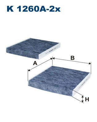 FILTRO DE CABINA CONTAMINACIÓN K 1260A-2X  