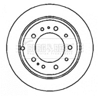 BORG & BECK BBD4343 ДИСК ГАЛЬМІВНИЙ ЗАД