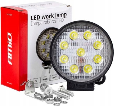 LAMPA ROBOCZA HALOGEN SZPERACZ LED HOMOLOGACJA E9