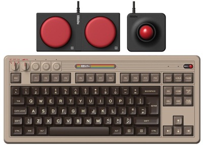 Klawiatura Retro 8BitDo Mechanical Keyboard C64 +Super Buttons, Joystick