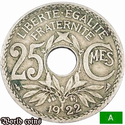 25 CENTYMÓW 1922 FRANCJA