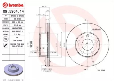 DISC BRAKE 280MM  