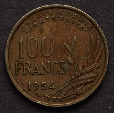 Francja - 100 franków 1954