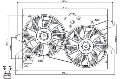 Nissens 85228 вентилятор, охлаждение двигателя фото №1