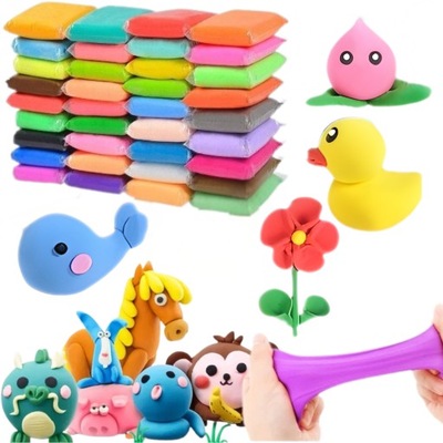 PLASTELINA GLINA POLIMEROWA SENSO PIANKOWA MAGICZNA MASA ZESTAW 36 SZT