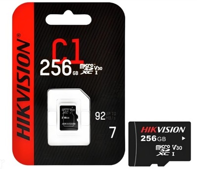 Karta pamięci microSD Hikvision HS-TF-C1 256GB do kamer