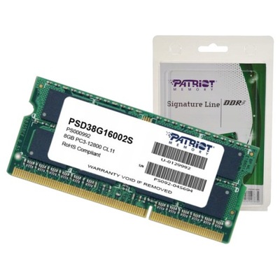 Pamięć RAM DDR3 Patriot PSD38G16002S 8 GB