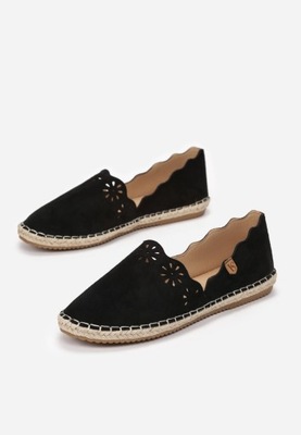 Czarne Espadryle 38