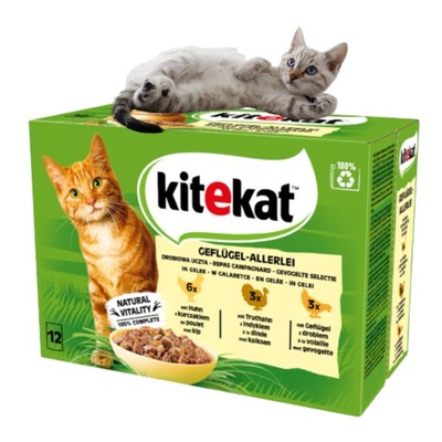 Kitekat Gefugel-Allerlei drobiowa uczta 12x85g