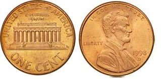 1 cent USA (1998) - A. Lincoln Mennica P