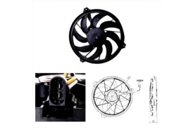 Tyc вентилятор радіатора з корпус peugeot 206 1 фото №1