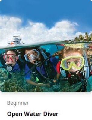 eLearning na kurs nurkowania PADI Open Water Diver