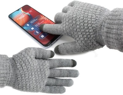 Rękawiczki zimowe dotykowe do telefonu ciepłe