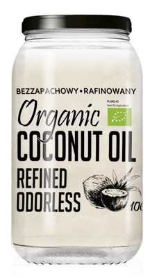 Olej kokosowy rafinowany bio 1 l diet-food
