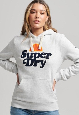 A7B106 SZARA BLUZA SUPERDRY L