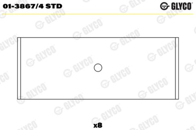 GLYCO 01-3867/4 STD ВКЛАДЫШИ ШАТУНА