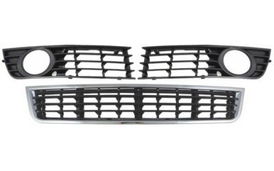 Решітка радіатора решітка бампера права ліва środe audi a4 b6 фото №1