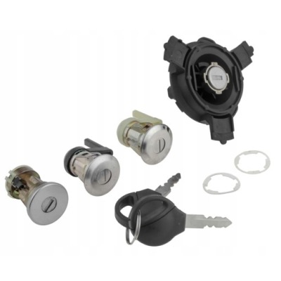 Вкладыши замка дверь перед + крышки багажника + заливной топлива peugeot 206- фото №1