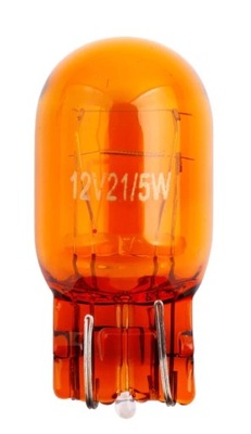 LEMPUTĖ T20 7443 W21W/5W 12V SZKLANA AMBER 