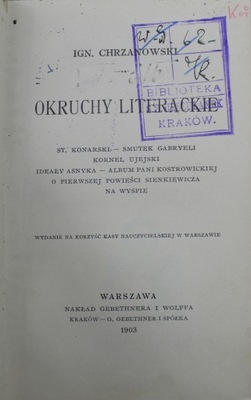 Okruchy Literackie 1903 r.