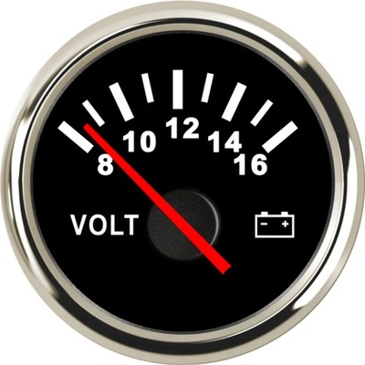 HD UNIVERSAL 52MM CAR VOLTMETER GAUGE 8~16V 16~32V RED LED (СВІТЛОДІОД) LIGHT SPE~80882