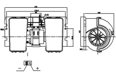 NISSENS VENTILADOR SOPLADORES 24V DAF LF 45 LF 55 RVI KERAX MIDLUM  