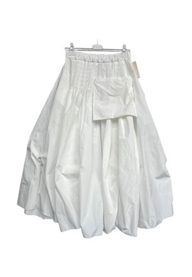 MITICA & CO. SPÓDNICA z kieszenią biały