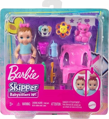 BARBIE OPIEKUNKA LALKA BOBAS I AKCESORIA GHV83 HJY29