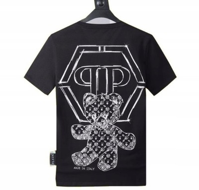 T-shirt Philipp Plein Logo Miś Rozmiar XL