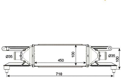 Nrf интеркулер alfa romeo mito 1.3 multijet 955 фото №1