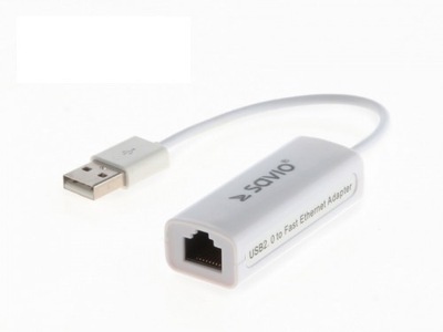 SAVIO Adapter USB LAN 2.0 - Fast Ethernet (RJ45),,