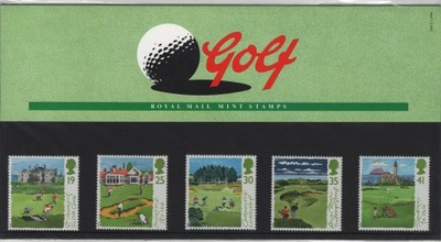 WIELKA BRYTANIA- Golf, szkockie pola golfowe, 5 zn., czyste** 1994