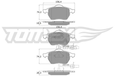 ZAPATAS HAM.AUDI A6 97-  