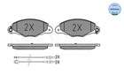 PADS HAM. CITROEN P. XANTIA 98- Z SENSOR  