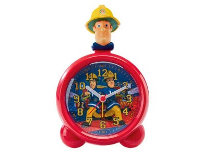 Zegar zegarek z alarmem Budzik dla dzieci z bohaterem bajki Strażak Sam