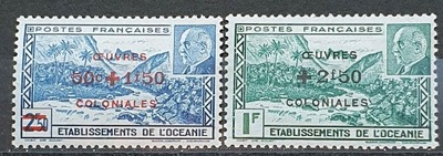 KOLONIE FRANCUSKIE OCEANIA * 1944