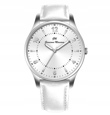 GM Klasyczny Oryginalny Biały Zegarek damski