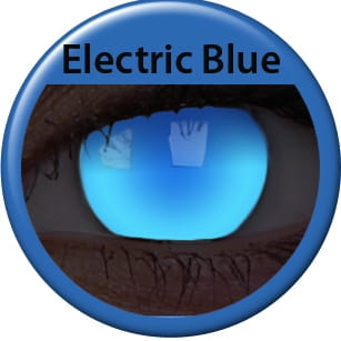 Soczewki świecące w świetle UV Glow Electric Blue