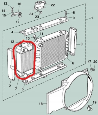Land rover discovery lj/lt 2.5 td | интеркулер фото №1