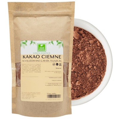 Naturalne Alkalizowane KAKAO W PROSZKU 250g ciemne