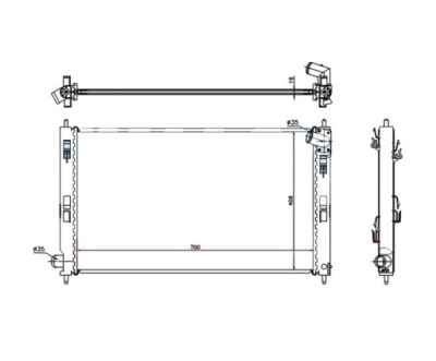 Радіатор citroen c4 aircross 12- mn156092 фото №1