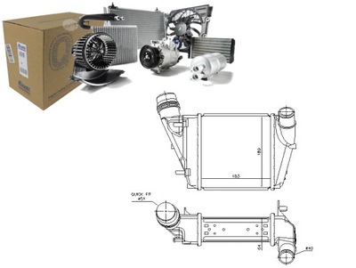 D69869 NISSENS РАДИАТОР ВОЗДУХА DOLOTOWEGO ПОДХОДИТ DO: RENAULT TWINGO II,