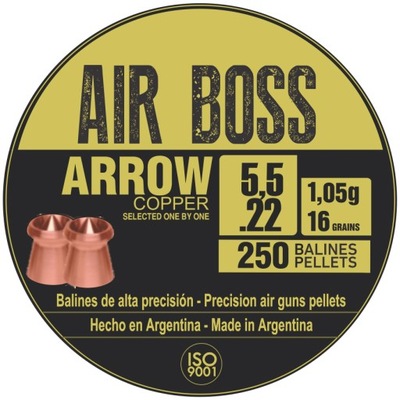 Śrut Apolo Air Boss Arrow Copper 5,5 mm 250 szt.